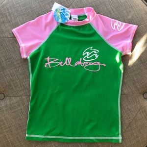 NWT Billabong girls Rashguard